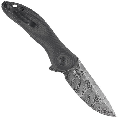 Nóż składany Civivi Synergy3 Black G10 / Twill Carbon Fiber, Black Damascus by Jim O'Young (C20075D-DS1)