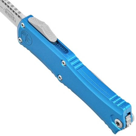 Microtech Hera II Mini S/E Blue Aluminum, Stonewashed M390MK by Tony Marfione (1703M-10BL)