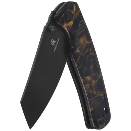 Nóż składany Bestechman Cicada's Wing-TL Brown Resin, Black PVD 10Cr15CoMoV (BMK24-R-4)