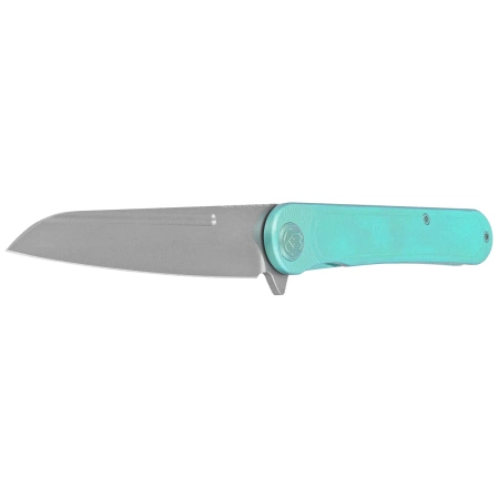 Nóż składany KB Kubey Dandy Green Titanium, Sandblasted CPM S90V by Maksym Tkachuk (KB247F)