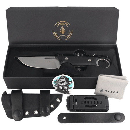 Nóż Kizer Cabox Black G10, Satin 154CM by Jonathan Styles (1048C1)