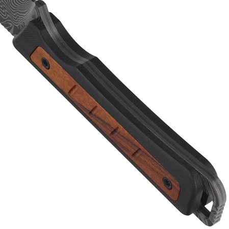 Nóż Kizer Whiskey Jack Black G10 / Mkuruti Wood, Damascus by Jonathan Styles (1108A2)