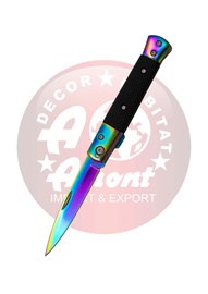 Nóż składany Third Decor Habitat N118W Black Aluminium/Rainbow Steel, Rainbow 420 (TH-N118W)