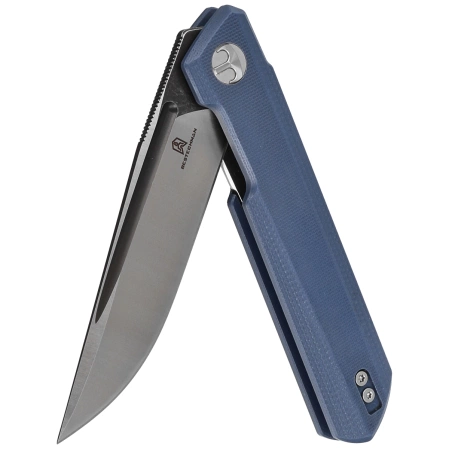 Bestechman Knife Dundee Gray G10, Grey Titanized / Satin D2 by Ostap Hel (BMK01F)