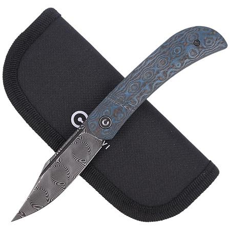 Nóż składany CIVIVI Appalachian Drifter Blue G10 / Rose Carbon Fiber, Black Damascus (C2015DS-2)