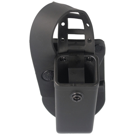 Ładownica ESP na dwurzędowy magazynek 9 mm / .40 z obrotowym mocowaniem ESP Paddle i paskiem zabezpieczającym, czarna (MH-04-S)