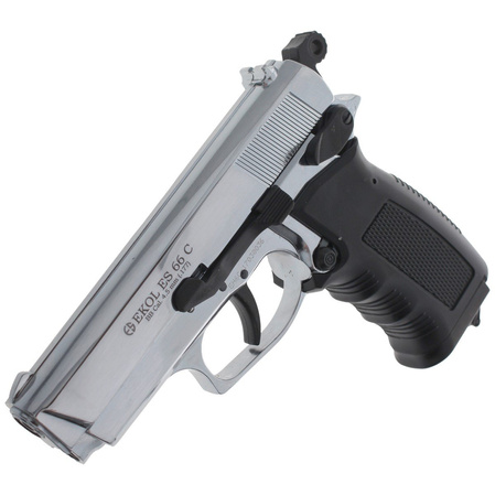 Airgun set 08: Voltran Ekol ES 66C Shiny 4.5 mm Pistol, 1500 BBs, 10 CO₂ cartridges, 100 targets