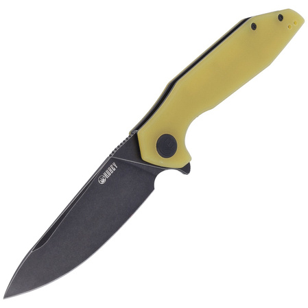 Kubey Nova LL KU117C Knife Yellow G10, Black Stonewashed D2