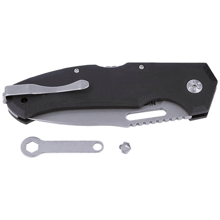 Nóż składany Maserin Nimrod 480/G10N Black G10, Stonewashed M390 by Tommaso Rumici