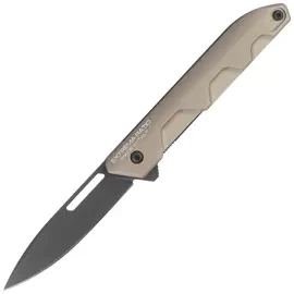 Extrema Ratio Ferrum T Tactical Knife Mud Aluminum, Black MIL-C N690 (04.1000.0367/BLK/TM)