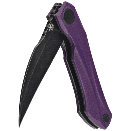 Nóż składany Bestech Ivy Purple G10, Black Stonewashed 14C28N by Ostap Hel (BG59G)