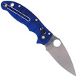 Nóż składany Spyderco Manix 2 FRCP Blue, CTS BD1N Plain (C101PBL2)