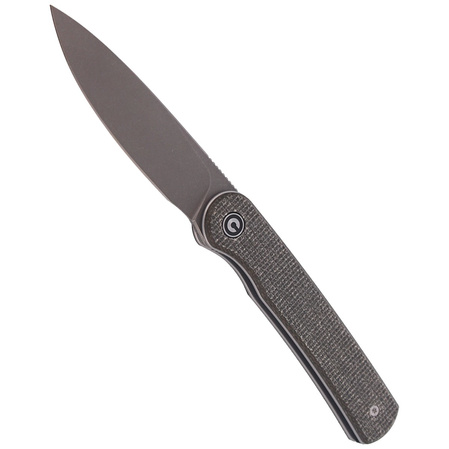 CIVIVI Stylum Dark Green Micarta, Gray Stonewashed by Ferrum Forge Knife Works (C20010B-C)