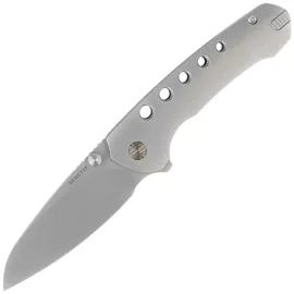 Remette RT-BEE-T Knife w/Titanium Toothpick Gray Titanium, Fine Grinding Pearlescent M390