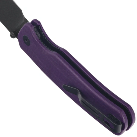 Nóż składany Bestechman Cicada's Wing-TL Purple G10, Black PVD 10Cr15CoMoV (BMK24F)
