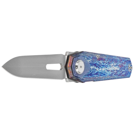 Nóż składany Remette RT-Infinite Power Fired Titanium, Hand Grinding Pearlescent M390 (RTIP-M)