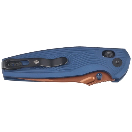 Nóż składany Kizer Khamsin Navy Blue Aluminium, Sunset Metal PVD Nitro-V by Maksim Epifantsev (V3791A2)