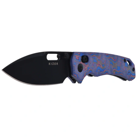 Kizer Outposter Knife Vortex Micarta, Black PVD Nitro-V (V3802CDA2)