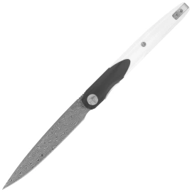 Nóż składany Bestechman Lanza Black-White G10, Damascus by Grzegorz Grabarski (BMK14-D-1)