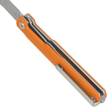 Bestech Duoz Knife Orange G10, Stonewashed 14C28N by Ostap Hel (BG65B)