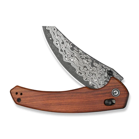 Civivi Sixgill Knife Guibourtia Wood, Damascus by Gavko Knives (C24050-DS1)