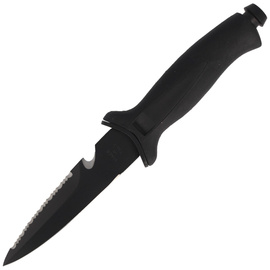 Nóż nurkowy MAC Aquatys Stiletto 2 Black PP-TPE, Black Idroglider W 1.4060