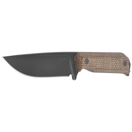Nóż Kizer Begleiter Fix Brown Burlap Micarta, Gray Stonewashed CPM 3V by Azo (1045MD1)
