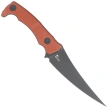 Kubey Sicarii Knife Brown Micarta, Blackwashed 14C28N by Jake Hoback (KU477F)