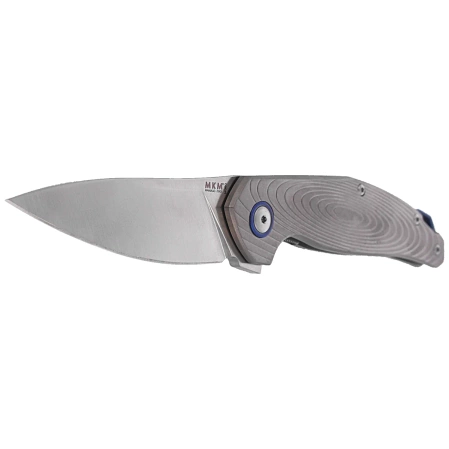 MKM Goccia Knife Bead Blasted Titanium, Satin M390 by Jens Ansø (MKGC-T)