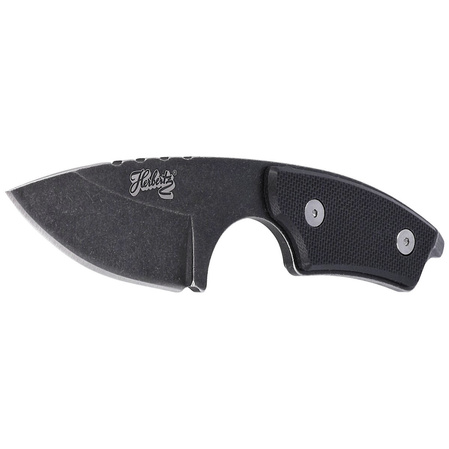 Herbertz CJH Neck Knife Black G10, Black Stonewashed 420 (55041)