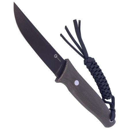 Civivi Tamashii Dark Green Micarta, Black Stonewashed by Bob Terzuola (C19046-4)