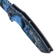 Nóż składany ratowniczy Third Decor Habitat K2944 3D Blue Skull Steel, 3D Blue Skull 420 (TH-K2944)