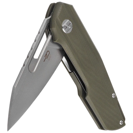 Nóż składany Bestech Toddler OD Green G10, Satin / Stonewashed 14C28N by Maciej Torbé (BG64B)