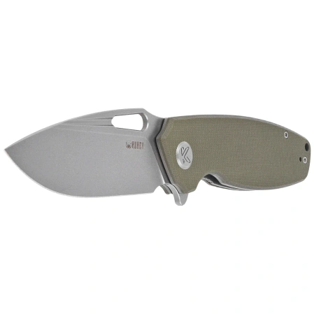 Kubey Tityus Knife Green G10, Beadblasted 14C28N (KU322P)