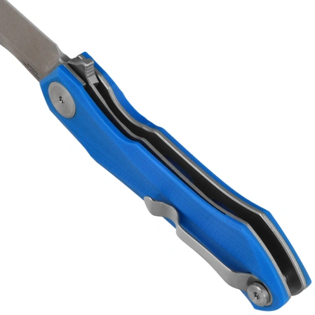 Nóż składany Bestech Ivy Blue G10, Stonewashed 14C28N by Ostap Hel (BG59B)