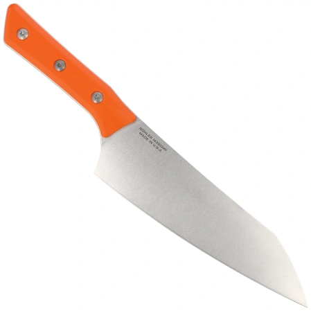 Nóż kuchenny Microtech Chef 8'' Ember G10, Stonewashed M390MK (3000-10EM)