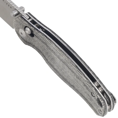 Kizer Phoca CC Knife Black Norplex UltreX Micarta, Satin AEB-L (V3780A3)
