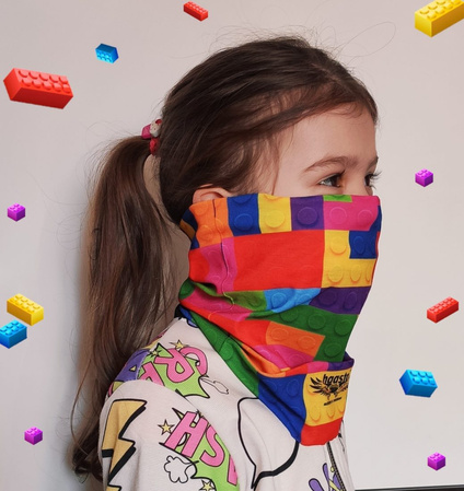 Haasta Alfabet multifunctional tube scarf (KLOCKI)