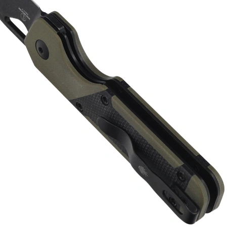 Nóż składany Kizer Mini Militaw Green G10 / Black Micarta, Black Stonewashed Nitro-V by Jonathan Styles (V3634SA5)