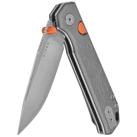 Nóż składany Kizer Begleiter 2.9 BLL Gray Aluminium, Satin CPM S35VN by Azo (Ki3458.2BDA1)