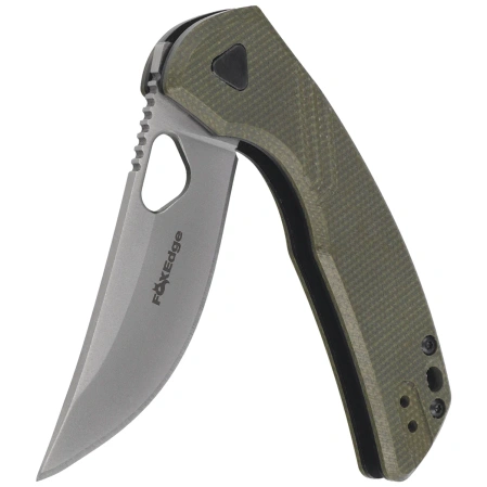 Nóż składany FoxEdge Persian OD Green Canvas Micarta, Satin 9Cr14Mov (FE-038 MCOD)