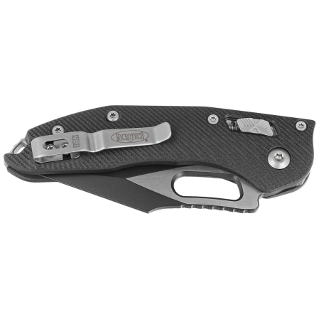 Microtech Stitch Ram-Lok S/E Knife Black Fluted G10, Black P/S M390MK by Borka Blades and Tony Marfione (169RL-2FLGTBK)