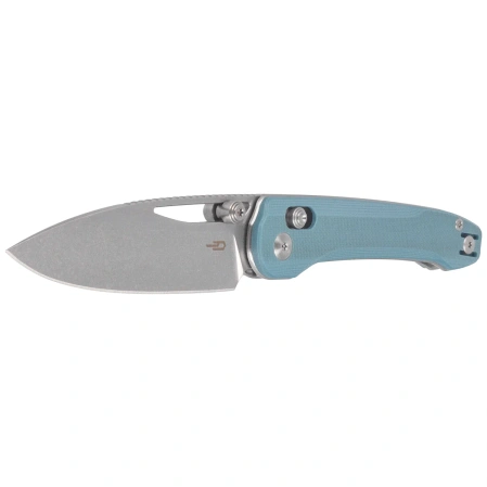 Bestech Cobber Knife Misty Blue G10, Stonewashed 14C28N by Happy as Larry (BG68C)