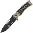 Martinez Albainox 32795 Knife ABS Camo/Black Stringing, Black 3Cr13Mov