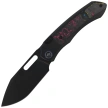 Remette Orca Knife Black Titanium/Ultimate Warrior CamoCarbon, Black DLC Pearlescent M390 (ORCAURD)