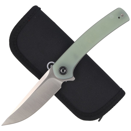 CIVIVI Knife Mini Asticus Natural G10, Satin 10Cr15CoMoV (C19026B-3)