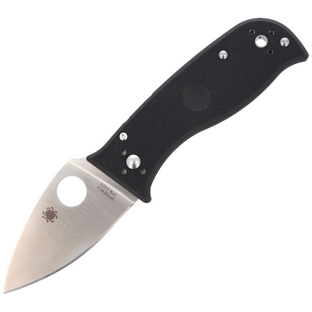 Spyderco Lil' Temperance 3 Black G-10 PlainEdge Knife (C69GP3)