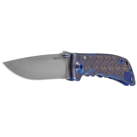 Spartan Blades Harsey Folder 3.25 Regal Titanium, Stonewashed MagnaCut by William W. Harsey (SF10 Custom Regal)
