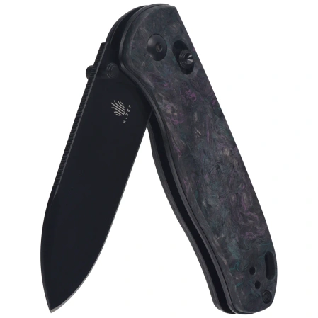 Kizer Drop Bear Knife Medusa Fat Carbon, Matte DLC S35VN by Azo (Ki3619A4)