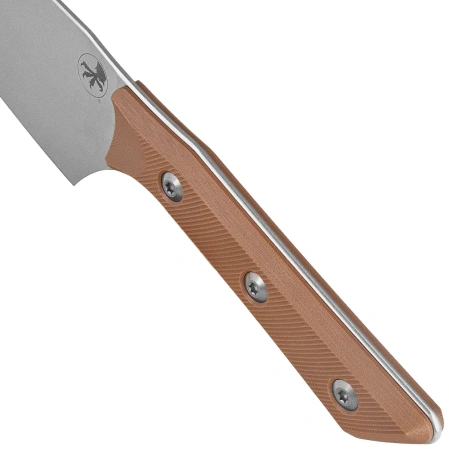 Microtech 6'' Santoku Knife Coyote Tan G10, Stonewashed M390MK (3200-10CE)